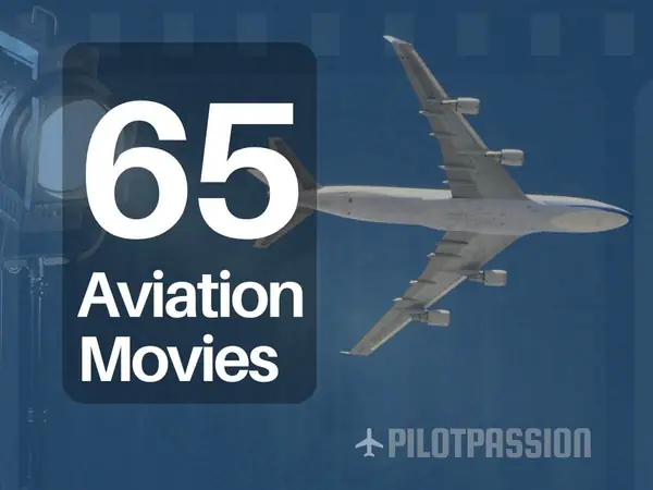 Cinema still of a plane in flight
